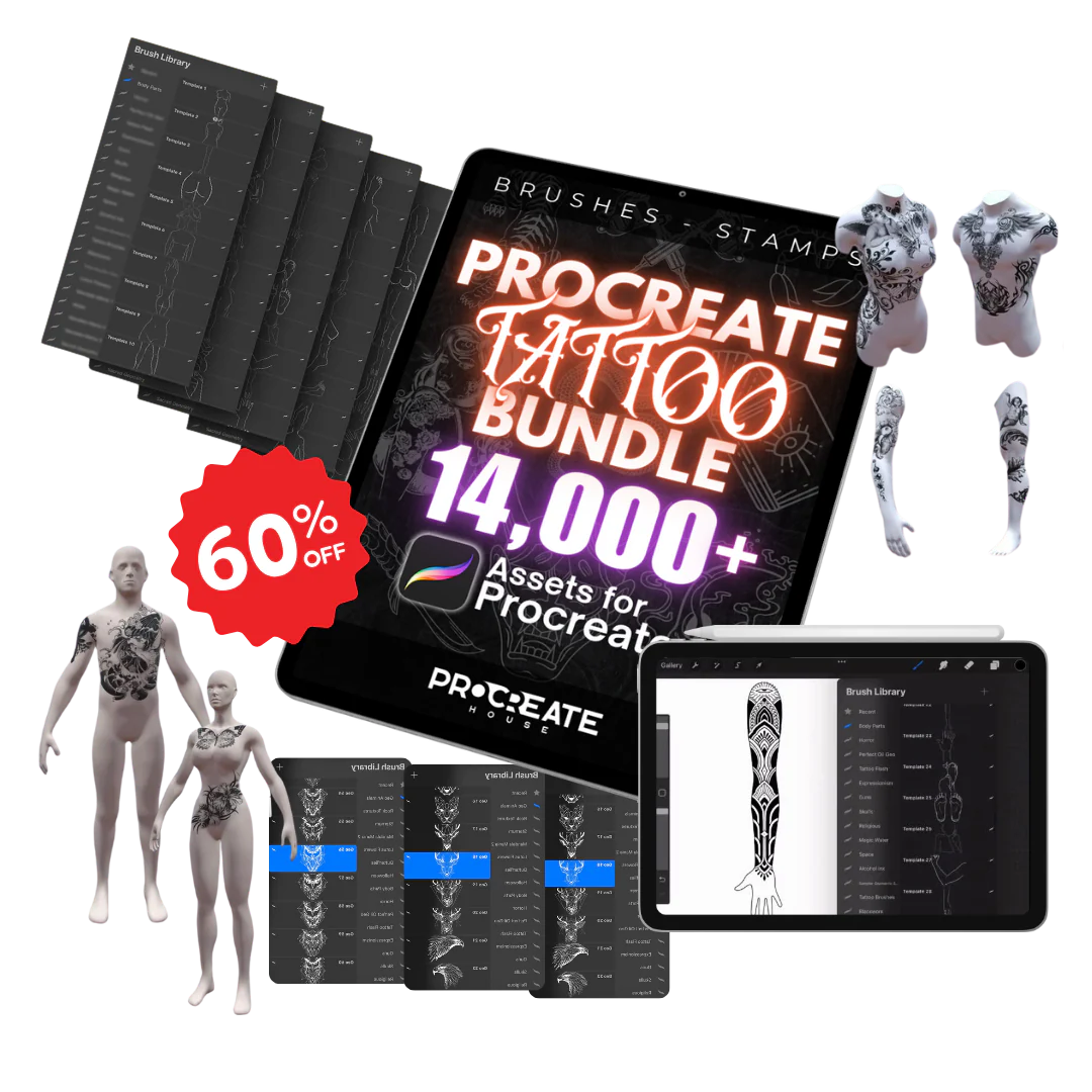 Monthly Tattoo Vault - Procreate Tattoo Club